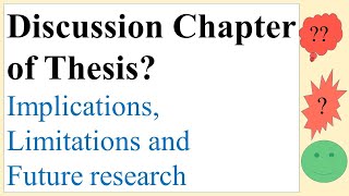 How to Write Discussion Chapter of Thesis Research [upl. by Mavilia736]