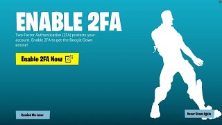 HOW TO ENABLE 2FA in FORTNITE CHAPTER 5 SEASON 3 Enable 2FA NOW [upl. by Lothair]