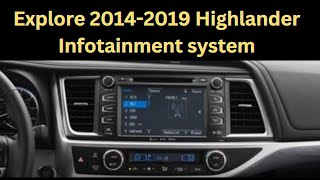 Exploring the Features of the Toyota Highlander Infotainment System 20142019 [upl. by Tosch]