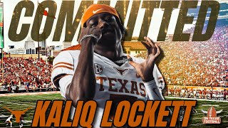 BREAKING Blue Chip WR Kaliq Lockett COMMITS to Texas  Longhorns Football  Recruiting News [upl. by Tertius930]