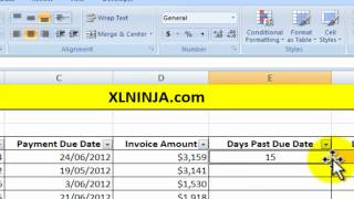 How to use the TODAY function in Excel to calculate late payments [upl. by Assirak]