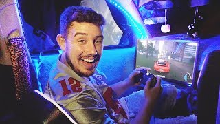 I Spent the Night in a Gaming Car with My Girlfriend amp It Was Actually Awesome BEST GAMING SETUP [upl. by Airamzul]