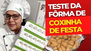 Teste da Fôrma Fábrica de Coxinhas de Festa pequenas [upl. by Acirderf]