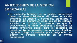 ORIGEN DE LA GESTIÓN EMPRESARIAL [upl. by Isaacs]