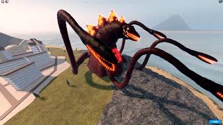 Volcanic Biollante Showcase  Roblox Kaiju Universe [upl. by Ahser]