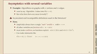 Effiziente Algorithmen 24 Asymptotics with several variables [upl. by Ahsekal561]