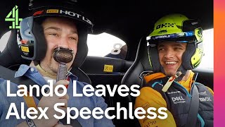 Lando Norris Takes Alex Jacques For A Ride  Silverstone Hot Lap  C4F1  F1 [upl. by Vetter]