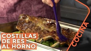 Costillas de Res al Horno  Receta de Cocina [upl. by Benyamin816]