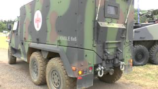 DVD 2016 Chris talks about the General Dynamics Mowag Eagle 6x6 MRP vehicle [upl. by Eelir]