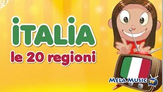 Geografia  Italia le 20 regioni MelaEducational [upl. by Adelle]