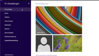 Windows 81 Einstellungen anpassen [upl. by Lasley]