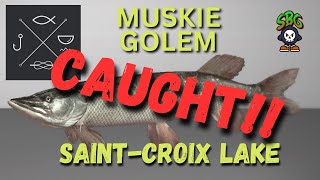 Another Monster Caught Muskie Golem SaintCroix Fishing Planet [upl. by Garrek857]