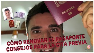 Renovar el Pasaporte 📸💶 2 Consejos para la Cita Previa 😜 [upl. by Corrie]