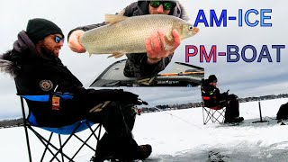 Fishing Lake Couchiching amp Simcoe Jan 8th 2024 [upl. by Nomead]