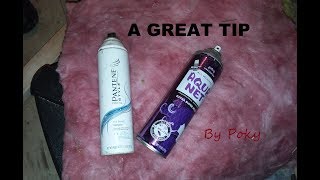 How to keep fiberglass from itching Spray HAIRSPRAY on your skin [upl. by Ainig]