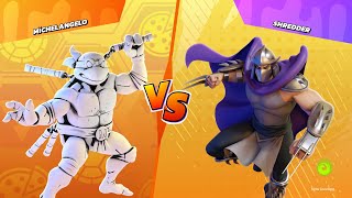 Ninja Turtles Michelangelo vs Shredder  Fun Encounter [upl. by Adlanor]