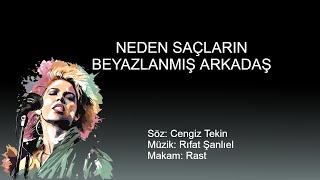 NEDEN SACLARIN BEYAZLANMIS ARKADAS karaoke [upl. by Jamaal]