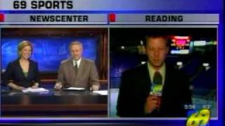 WFMZ 69 News Berks Edition at 530pm Tim McMasters Last Sportscast 41410 [upl. by Ailak]