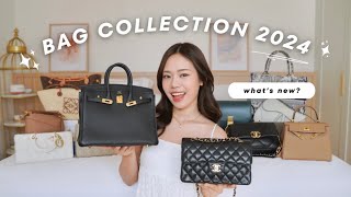 LUXURY BAG COLLECTION amp REVIEW 2024  a lot of new purchases 🥰 [upl. by Nurat918]