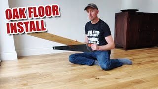 How I fit ENGINEERED OAK wood flooring [upl. by Merow69]