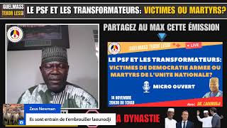 LE PSF ET LES TRANSFORMATEURS VICTIMES DE LA DEMOCRATIE ARMEE OU MARTYRS DE LUNITE NATIONALE [upl. by Ennaeed777]