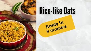 How to cook oats to get a ricelike consistency  Healthy rice substitute [upl. by Sumner103]