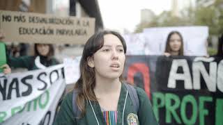 Marcha por el centro de Santiago [upl. by Noelyn]