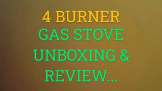 SS 4burner gas stove reviewyoutube videoyoutubetamilveedu vaasal kolam👍 [upl. by Worra]