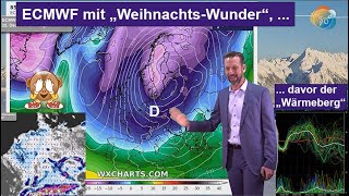 ECMWF mit quotWeihnachtsWunderquot GFS mit Sturm Mittel mit allem Wettervorhersage 1118122024 [upl. by Llenroc750]