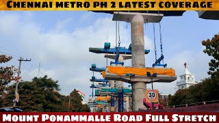 Chennai Metro Phase2 CoverageCorridor5amp4Latest UpdateUnseen madraschennaimetrotraffic chennai [upl. by Ettennal]