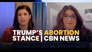 Kristan Hawkins on CBN News  Trumps Abortion Stance [upl. by Aihsik]