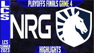 NRG vs TL Highlights Game 4  LCS Summer 2023 Championship Finals  NRG Esports vs Team Liquid G4 [upl. by Capwell]