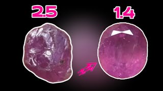 Pink Sapphire Tanzanian  Sapphire Gems Lapidary  Pink Sapphire Stone cutting polishing sapphire [upl. by Namqul]