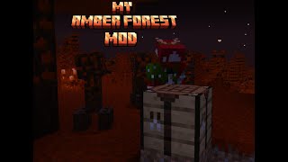 welcome to the amber forest minecraft moded funny [upl. by Enaj]