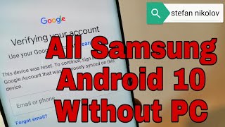 BOOM Samsung S9 Plus SMG965F Android 10 Q Remove Google Account Bypass FRP [upl. by Lezley110]