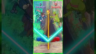 Greninja vs Sceptile  Who Is Powerful pokemon shorts viralvideo vfxgaurav [upl. by Arraes262]