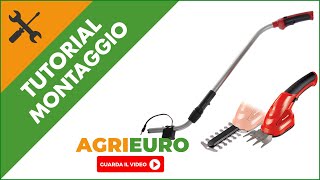 Forbice per erba Einhell GCCG 36 Li montaggio [upl. by Acirne]