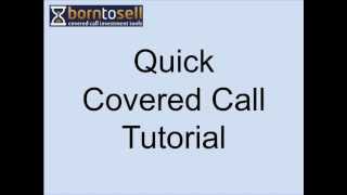 Covered Calls Tutorial [upl. by Christina]