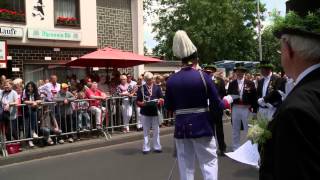 Große Königsparade vor dem Schützenkönig SM Markus I und seinen Ehrengästen  15 Juni 2014 [upl. by Alleoj]