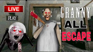 GRANNY LIVE GAMEPLAY  BHOOT WALA GAME  GRANNY DOOR ESCAPE granny granny3 granny2 [upl. by Aras]