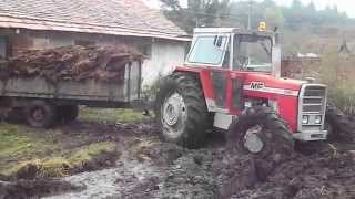 MF 595 in mud  MF 595 in noroi [upl. by Thin]