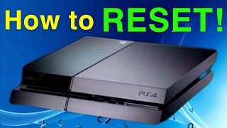 How to RESET your PS4 Initialize EASY NEW [upl. by Notrab]