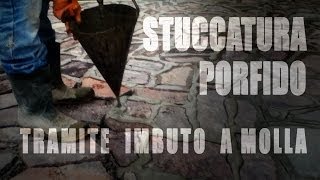 Stuccatura classica PORFIDO fill porphyry [upl. by Suzann]