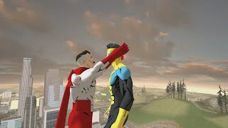 Invincible VS Omni Man GTA [upl. by Verina]