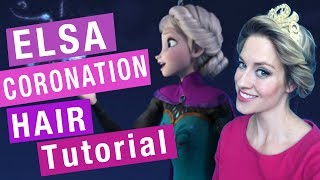 Elsa Coronation Updo  Hair Tutorial from FROZEN  Rotoscopers [upl. by Chita]