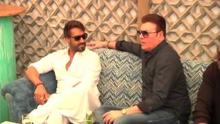 Ajay Devgan  Aditya Pancholi At Launch Of Sheesha Sky Lounge [upl. by Ahsienom]