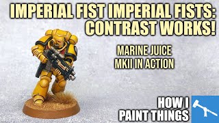 Imperial Fists  Contrast on Power Armour Made Simple How I Paint Things [upl. by Yreved]