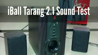 iBall Tarang 21 USB  FM Speaker REVIEW  Sound Test  Indian Consumer [upl. by Assirol]