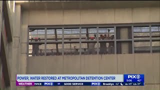 Power restored at Brooklyn detention center where inmates had been sitting in the cold [upl. by Suertemed]