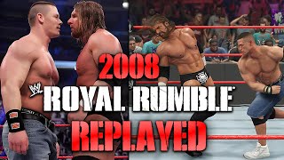 Lets Replay the 2008 Royal Rumble Special Announcer The Rock  S8 Ep 9 [upl. by Htieh488]